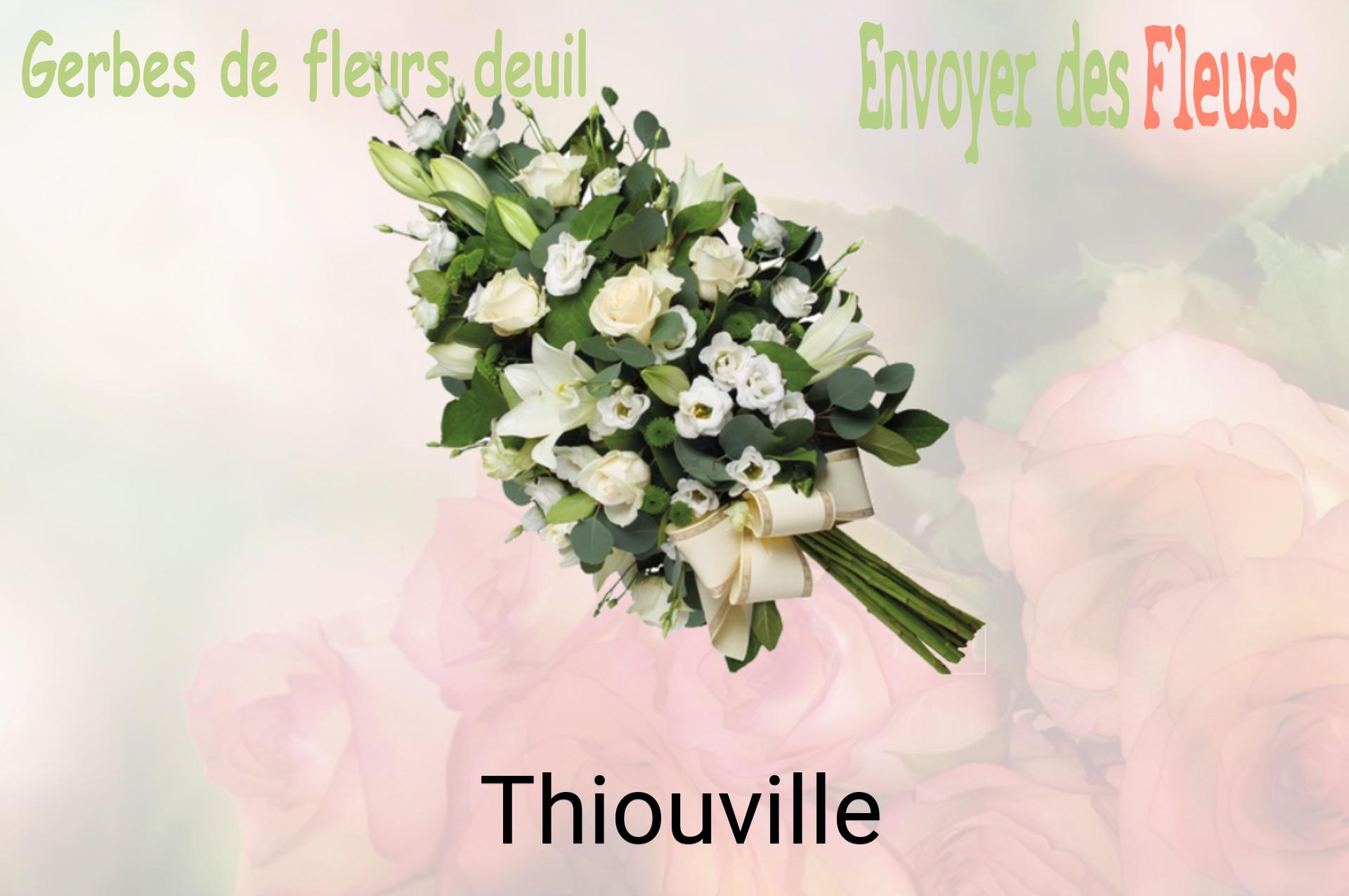 Gerbe de fleurs de deuil livrée à Thiouville